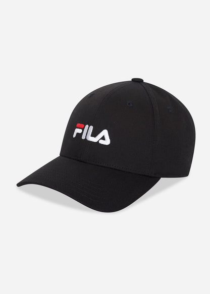 Fila Petten  Brasov 6 panel cap with linear logo strap back - black 