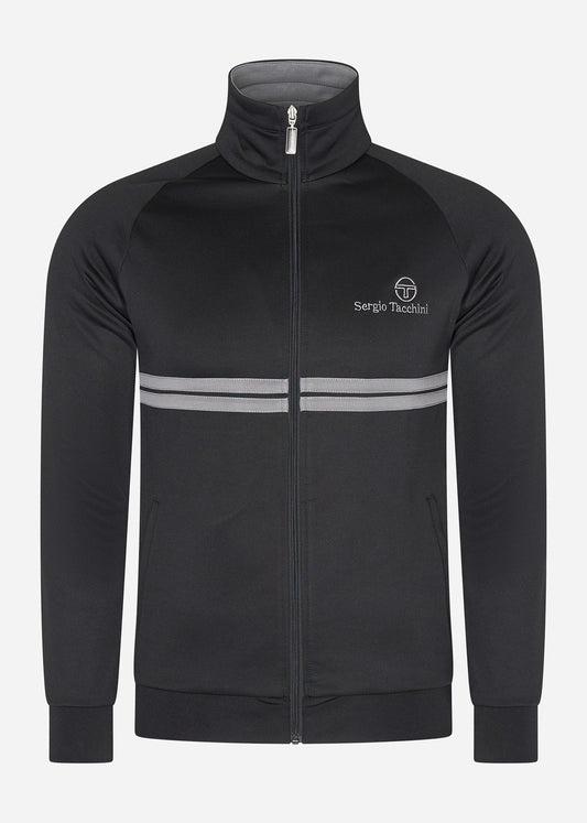 Sergio Tacchini Vesten  New dallas track top - black quiet shade 