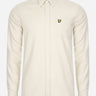 Lyle & Scott Overhemden  Plain flannel shirt - cove 