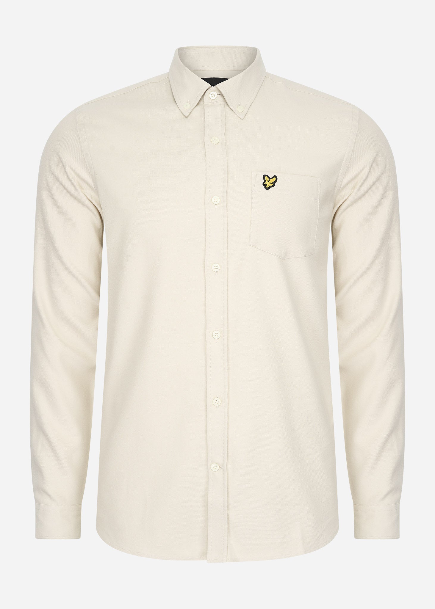 Lyle & Scott Overhemden  Plain flannel shirt - cove 