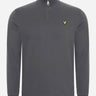 Lyle & Scott Truien  Interlock quarter zip - gunmetal 