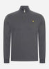 Lyle & Scott Truien  Interlock quarter zip - gunmetal 