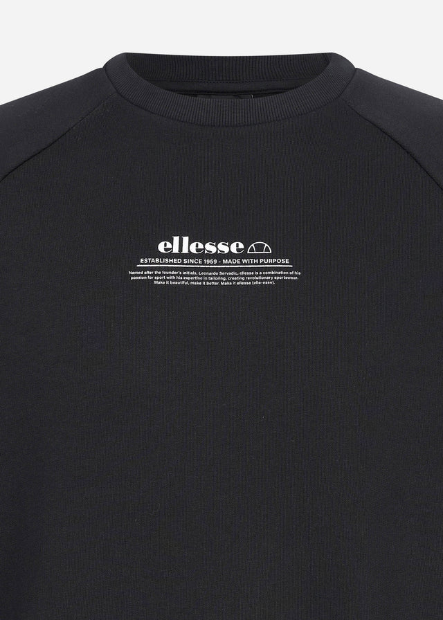 Ellesse Pullover  Favaretto sweatshirt - black 
