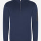 Barbour International Truien  Blades cotton half zip jumper - navy 