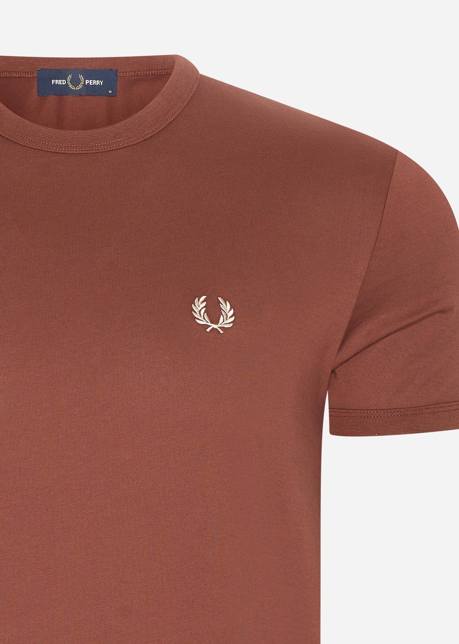 Fred Perry T-shirts  Ringer t-shirt - whisky brown 