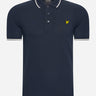 Lyle & Scott Polo's  Tipped polo shirt - dark navy chalk 