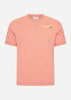 Lacoste T-shirts  Lacoste backprint tee - sierra red 