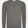 Farah Truien  Sweater hamlet knit ls polo - charcoal 