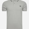 Fred Perry Polo's  Twin tipped fred perry shirt - limestone ecru black 