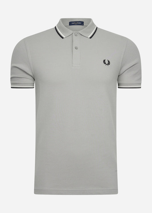 Fred Perry Polo's  Twin tipped fred perry shirt - limestone ecru black 