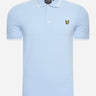 Lyle & Scott Polo's  Tipped polo shirt - light blue white 