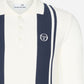 Sergio Tacchini Polo's  Young line knit polo - gardenia maritime blue 