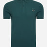Fred Perry Polo's  Plain fred perry shirt - petrol blue 