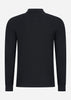 Fred Perry Longsleeve Polo's  Panelled long sleeve polo shirt - black 