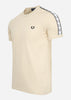 Fred Perry T-shirts  Taped ringer t-shirt - oatmeal 