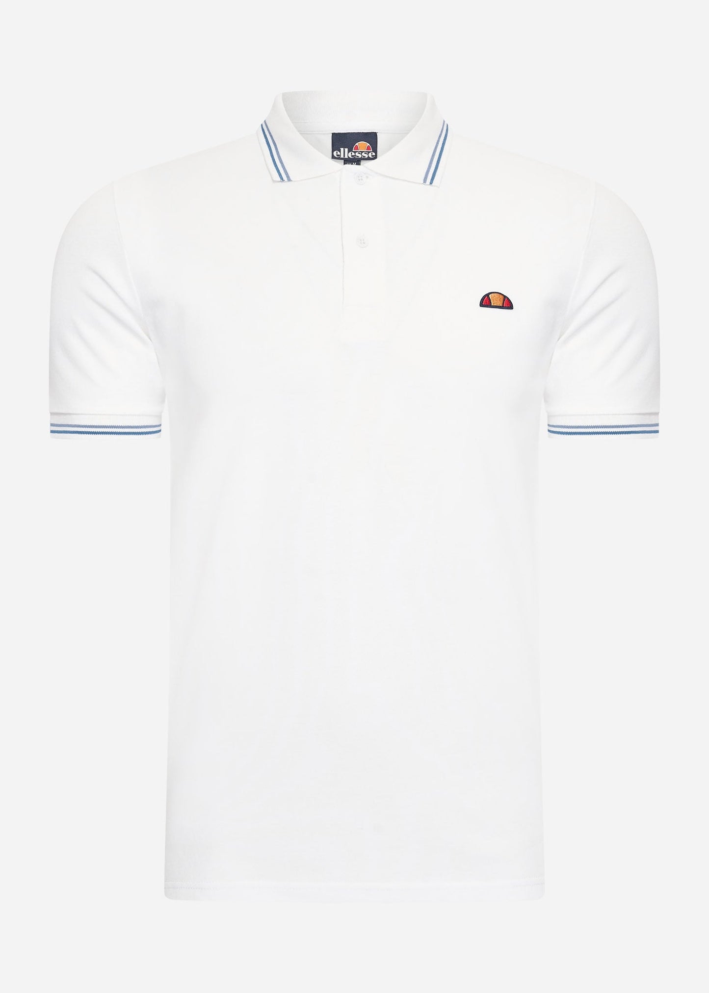 Ellesse Polo's  Rooks polo - white light blue dark blue 