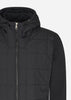 Lyle & Scott Hoodies  Hybrid quilted zip through hoodie - jet black 