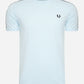 Fred Perry T-shirts  Taped ringer t-shirt - light ice 