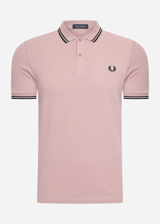 Fred Perry Polo's  Twin tipped fred perry shirt - dusty rs pink black 