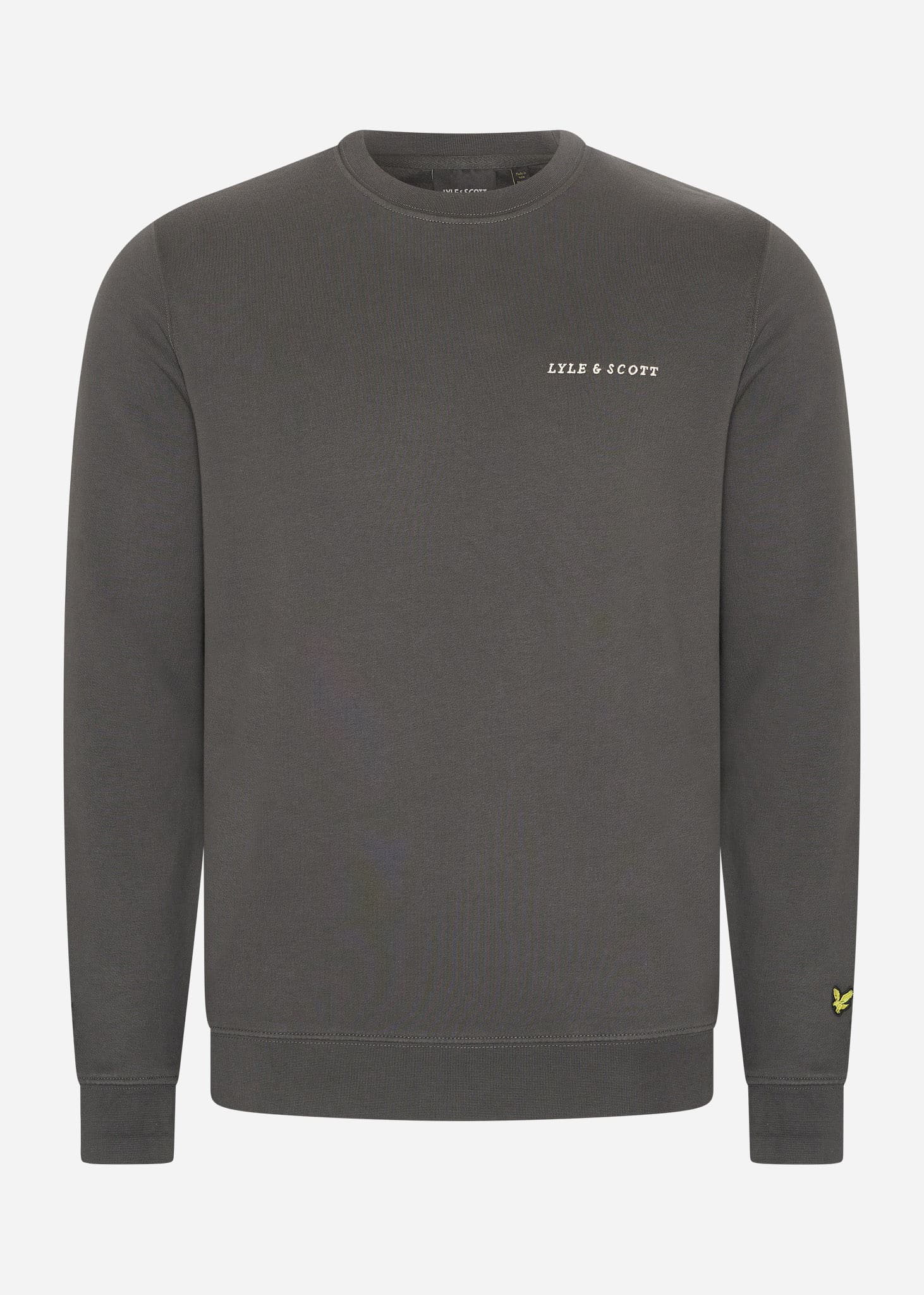 Lyle & Scott Truien  Embroidered crew neck sweatshirt - gunmetal cove 