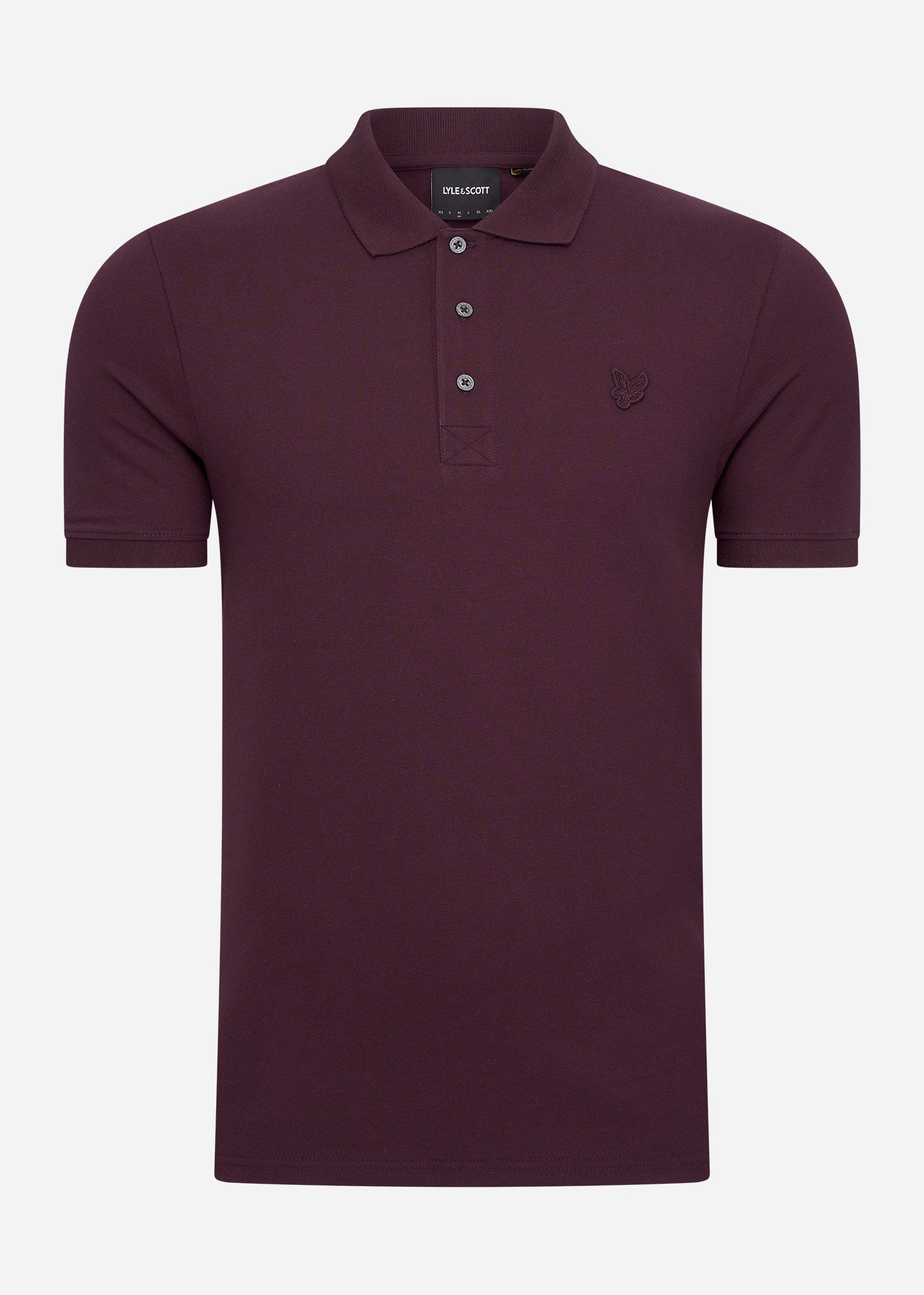 Lyle & Scott Polo's  Tonal eagle polo shirt - burgundy 