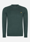 Lyle & Scott Truien  Cotton merino crew neck jumper - argyle teal 