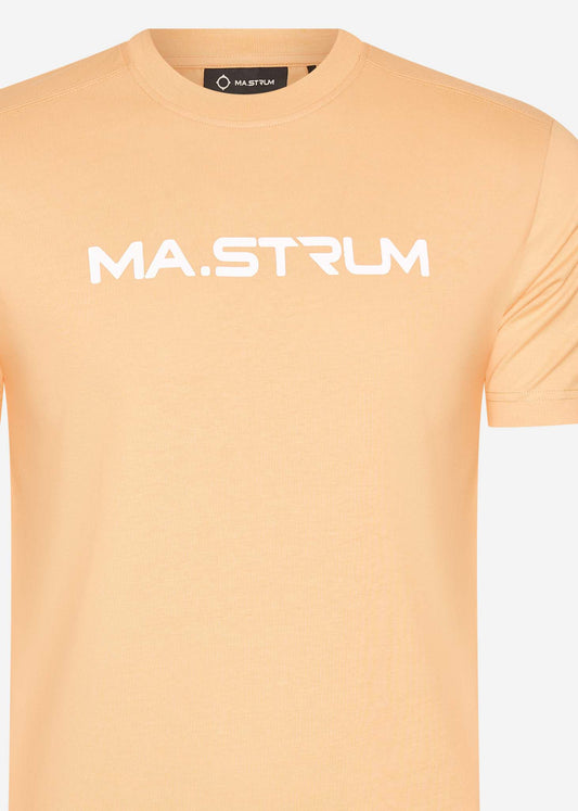 MA.Strum T-shirts  Chest print tee - peach 