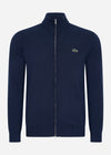 Lacoste Vesten  A Zip through sweater - navy blue 