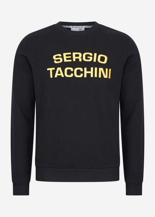 Sergio Tacchini Truien  Reinaldo crew neck sweat - black 