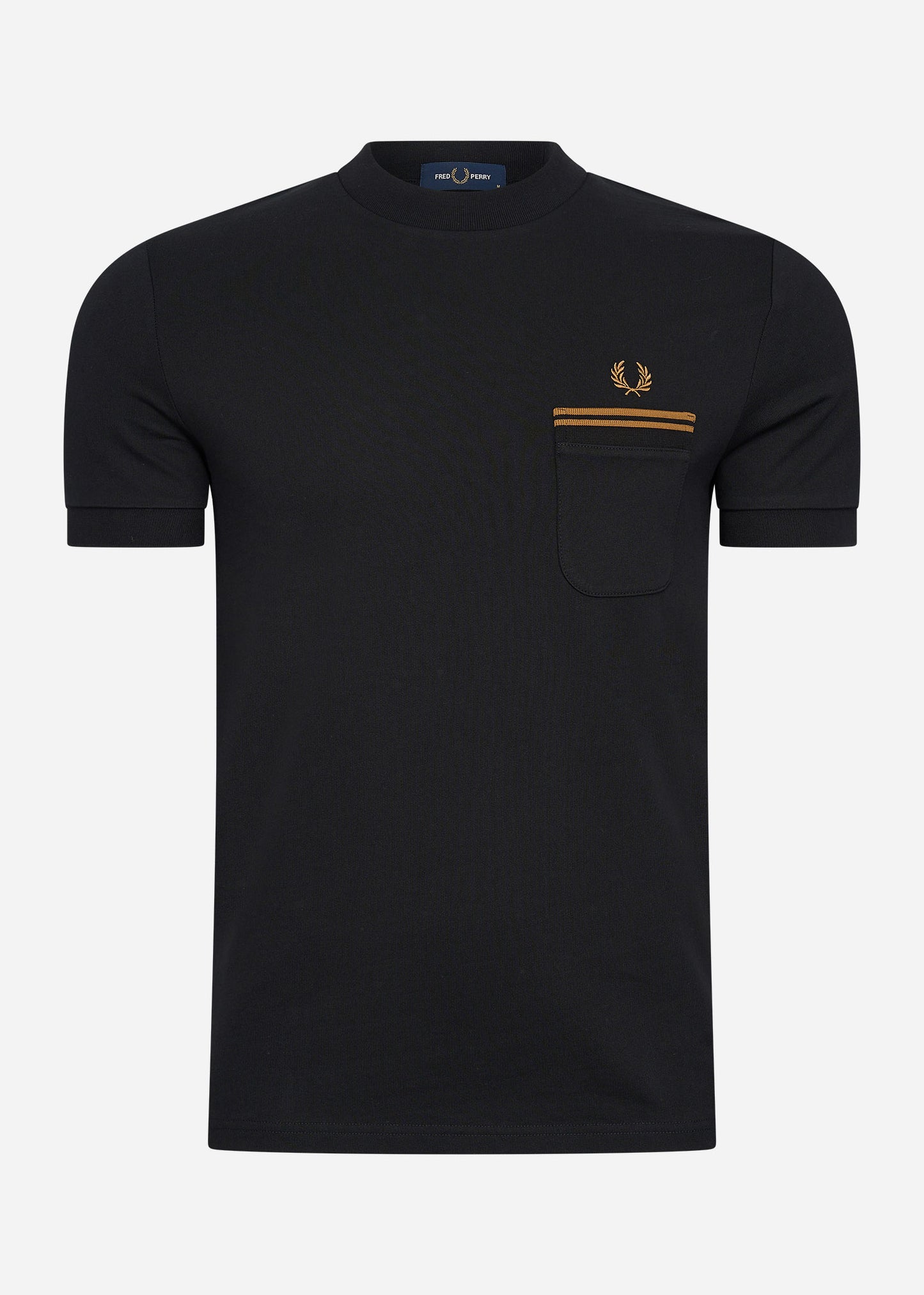 Fred Perry T-shirts  Loopback jersey pocket t-shirt - black 