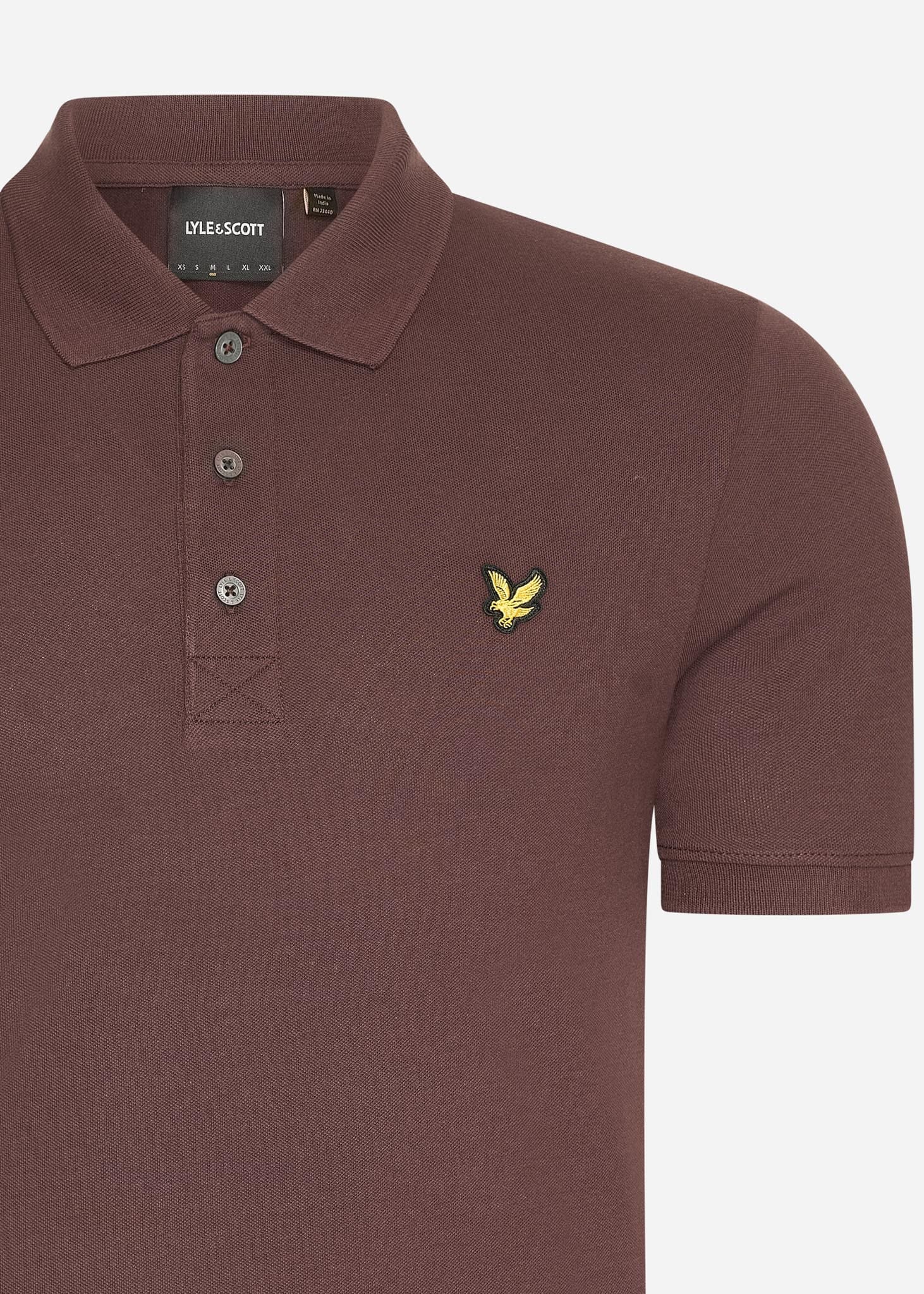 Lyle & Scott Polo's  Plain polo shirt - deep mahogany 