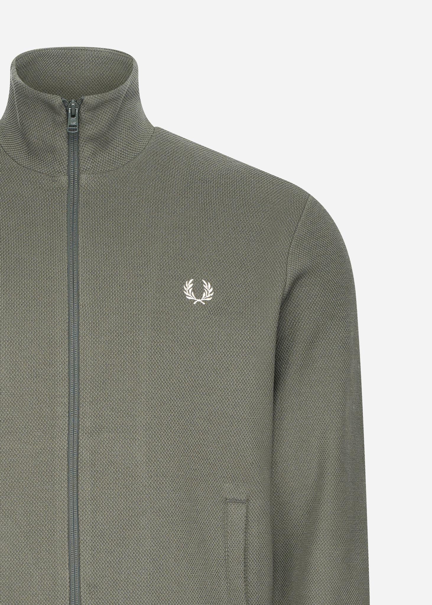 Fred Perry Vesten  Laurel wreath sleeve track jacket - field green 