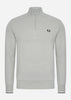 Fred Perry Truien  Half zip sweatshirt - limestone 