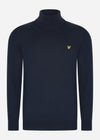 Lyle & Scott Truien  Cotton merino turtleneck jumper - dark navy 