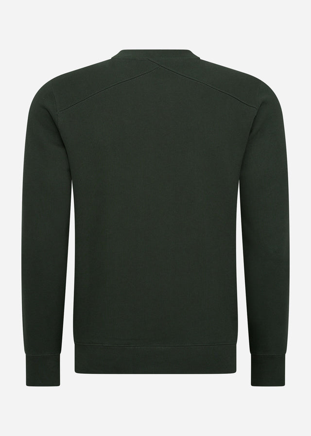 MA.Strum Pullover  Chest print crew sweat - oil slick 