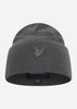 Lyle & Scott Mutsen  Tonal eagle beanie - gunmetal 