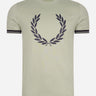 Fred Perry T-shirts  Printed Laurel wreath t-shirt - seagrass 