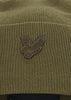 Lyle & Scott Mutsen  Tonal eagle beanie - olive 