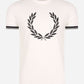 Fred Perry T-shirts  Printed Laurel wreath t-shirt - snow white 