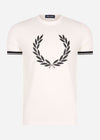 Fred Perry T-shirts  Printed Laurel wreath t-shirt - snow white 