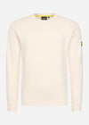 Barbour International Truien  Racer badge sweat - whisper white 