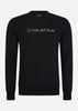 MA.Strum Truien  Chest print crew sweat - jet black 