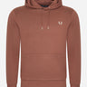 Fred Perry Hoodies  Tipped hooded sweatshirt - whiskey brown porridge marl 