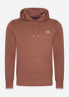 Fred Perry Hoodies  Tipped hooded sweatshirt - whiskey brown porridge marl 