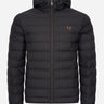 Fred Perry Jassen  Hooded insulated jacket - black 