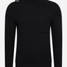 MA.Strum Truien  Milano knit roll neck - jet black 