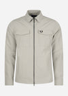 Fred Perry Overshirts  Zip overshirt - limestone 