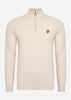 Lyle & Scott Truien  Cotton merino quarter zip jumper - taupe 