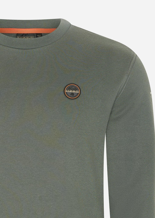 Napapijri Truien  Badge crewneck sweater  - green urban 