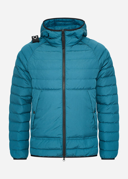 MA.Strum Jassen  Hooded down jacket - storm blue 